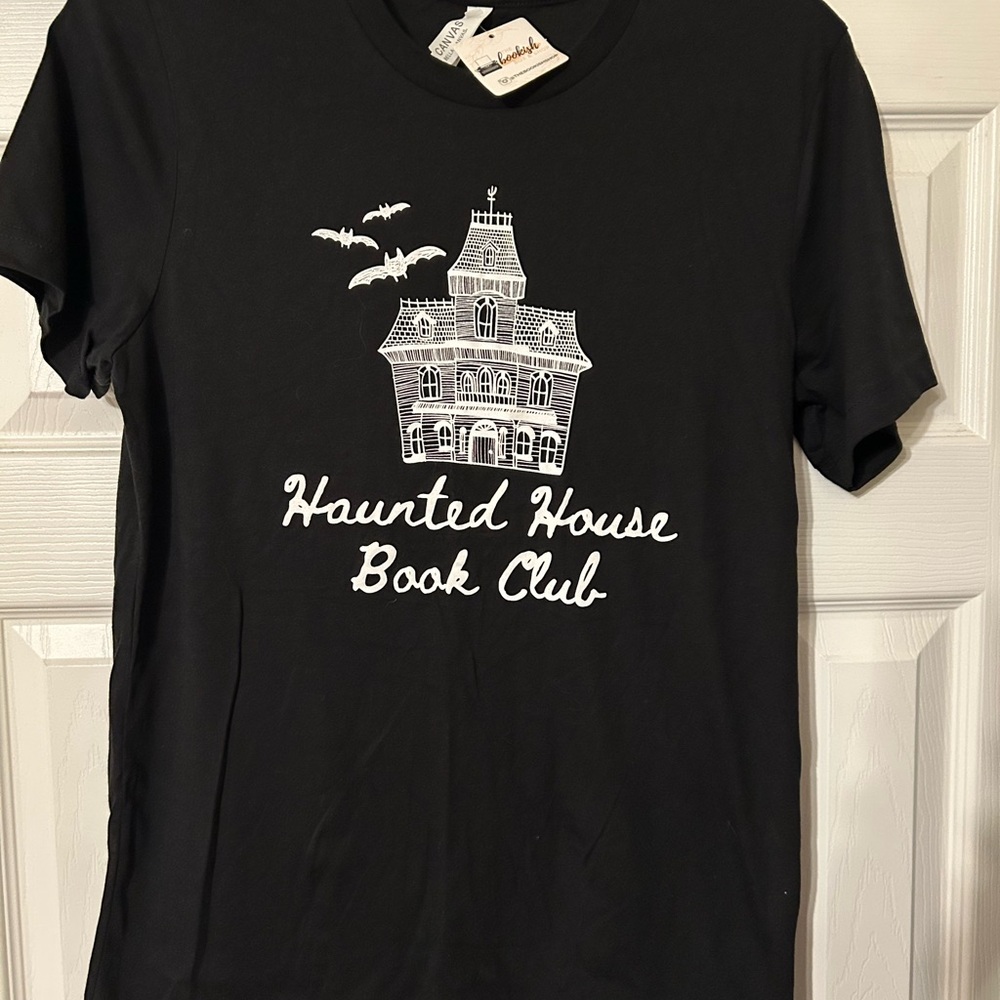 Black Haunted House Book Club T-Shirt